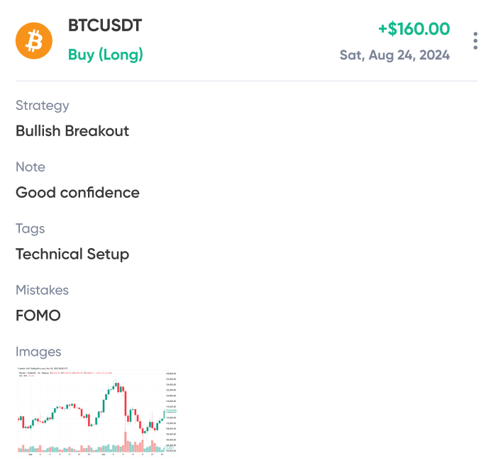 trade journaling screenshot 2 light theme