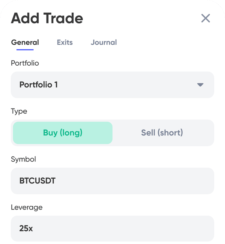 Example of a Paper Trade being added.