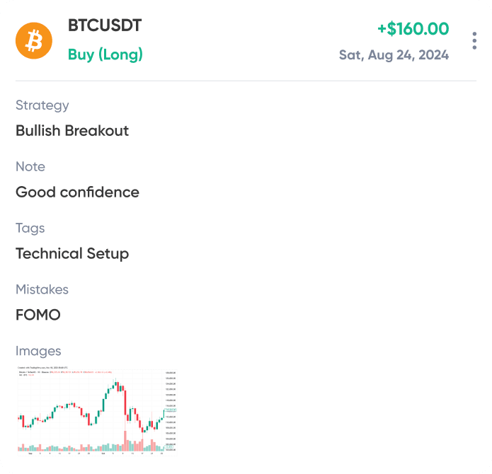 trade journaling screenshot 2 light theme